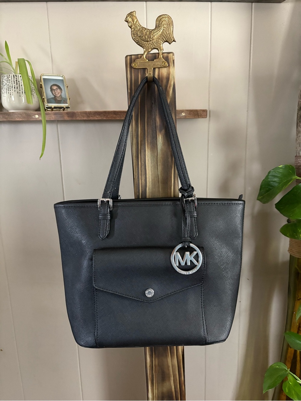 Michael Kors Black Saffiano Tote